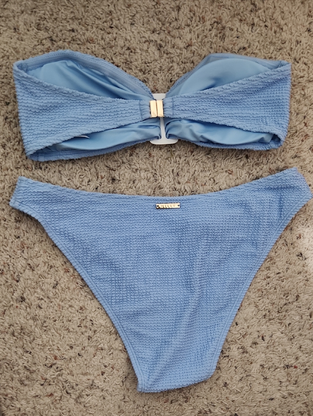 NWT Milly Margot Solid Bandeau Set. Size M - Picture 4 of 10